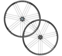 Campagnolo Zonda C17 Disc Clincher Road Wheelset - Black / 12mm Front - 142x12mm Rear / Campagnolo / Centerlock / Pair / 10-11 Speed / Clincher / 700c