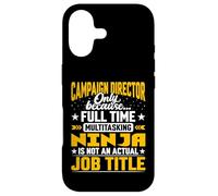 Campaign Director Job Title - Funny Campaign Manager Head Case for iPhone 17