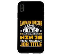 Campaign Director Job Title - Funny Campaign Manager Head Case for iPhone XS Max