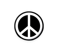 Campaign Peace Symbol Novelty Button Badge 2.5cm (1 inch)