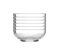 Campana Glass Serving Bowls 17cm Pack of 6 Argon Tableware Clear One Size