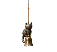 Campane Cat Ornament - Sound Decoration, Balcony Furniture, Cat East Cat Bell | During Cortile Music, Porta Artistic Object, External aesthetic element, Stattuina CASA Giardino Rusti