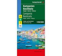 Campania Basilicata Road and Leisure Map (1:150,000 scale) - Naples - Salerno - Potenza