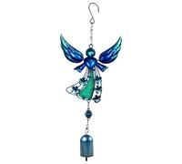 Campanillas De Viento Ángel Para Exteriores, Campanillas De Viento Para El Duelo, Sonido Relajante Figura Con Alas Ornamento Meditación Patio Balcón Terraza Jardín | Campana De Viento Angelical Con Al