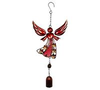 Campanillas De Viento Ángel Para Exteriores, Campanillas De Viento Para El Duelo, Sonido Relajante Figura Con Alas Ornamento Meditación Patio Balcón Terraza Jardín | Campana De Viento Angelical Con Al