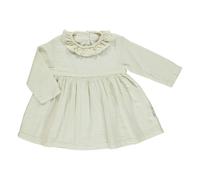 Campanule Double Cotton Muslin Dress Cream 3 years