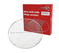 CAMPAQUIP Wire Grill with Hinge Section Fits Weber 22" Kettle Charcoal | Heavy-Duty Stainless Steel BBQ Accessory, Charcoal & Gas Compatible | Barbecue Basket for Vegetables, Seafood & Small Cuts