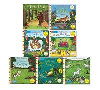 Campbell Axel Scheffler Push Pull and Slide Book Collection 7 Books Set (The Gruffalo, Katie the Kitten, In the Jungle, On the Farm, Freddy the Frog, Pip the Puppy, Lizzy the Lamb)