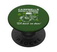 Campbell’s Boxing & Drinking Club Design - Celtic Humor PopSockets Adhesive PopGrip