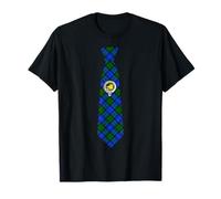 Campbell Scottish Clan Badge & Tartan Necktie T-Shirt