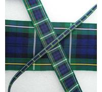 Campbell Tartan Ribbon Scotland Christmas 02 757D, 7mm, 1 Metre
