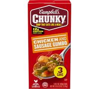 Campbell's Chunky Soup, Chicken & Sausage Gumbo, 3Pack of 16.1 Ounce Cans
