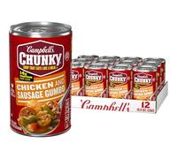 Campbell's Chunky Soup, Grilled Chicken & Sausage Gumbo, 18.8 Ounce (Pack of 12)