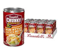 Campbell's Chunky Soup, Pub-Style Chicken Pot Pie, 18.8 Ounce (Pack of 12) Campbell's