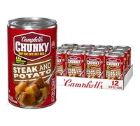 Campbell's Chunky Steak & Potato Soup, 18.8 oz. Can (Pack of 2) 14G Protein