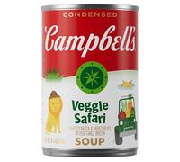 Campbell's Condensed Shaped Pasta and Vegetable Soup, Veggie Safari, 10.5 Oz can