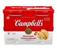 Campbell's Homestyle 200000027358 Homestyle Chicken Noodle Soup, Perfect Lunch Snack, 2000 ml, Microwave Safe, Pack of 4