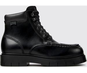 CAMPER Alaro Lace-Up Leather Combat Boots with Padded Ankle and Low Heel - Size: 38 - female