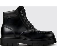 CAMPER Alaro Lace-Up Leather Combat Boots with Padded Ankle and Low Heel - Size: 40 - female