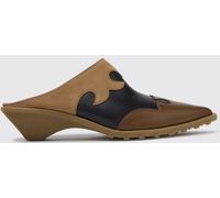 CAMPER Anita Smooth Calfskin Mules with Low Flared Heel - Size: 39 - female