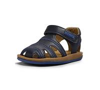 Camper unisex for kids. 80372-064 Sella Hypnos leather sandals navy blue (21), Velcro, Casual, children's fashion