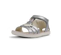 Camper Baby Girls Miko First Walkers K800471 T-Strap Sandal, Grey, 3.5 UK Child
