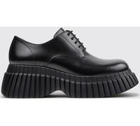 CAMPER Black Brushed Leather Derby Shoes with Block Heel and XL Extralight Sole - Size: 40 - female