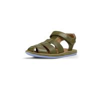 Camper Boys' Bicho 80177 T-Strap Sandal, Medium Green 073, 34 EU