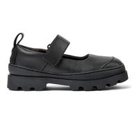 CAMPER Brutus - Ballerinas for Girls - Black, size 12.5, Smooth leather/Cotton fabric K800522-001