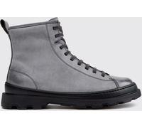 CAMPER Brutus+ Leather Lace-Up Ankle Boots with Lug Sole - Size: 42 - male