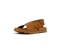 Camper Boy's Unisex Kids Brutus Sandal K800491 X-Strap, Medium Brown 004, 11 UK Child
