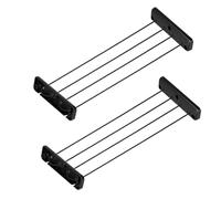 Camper Cabinet Cargo Fence - 2 PCS DIY Elastic Anti Fall Fence Set, Van Storage, Motorhome Cabinet Storage Solutions, Kitchen/RV/Truck/Caravan Organiser Accessories (Installation required)