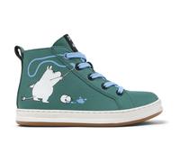 CAMPER Camper x Moomin - Boots for Girls - Green, size 2, Smooth leather K900261-013