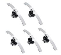 Camper Car Push Button Latch Lock Keyless Cabinet Handle Drawer Locks Furniture Hardware 5Pcs(5 Chrome 128)
