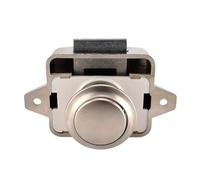 Camper Car Push Lock 26mm RV Caravan Boat Motor Home Cabinet Drawer Latch Button Locks for Furniture Hardware 5Pcs(Pearl nikel)