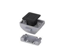 Camper Car Push Lock 26mm RV Caravan Boat Motor Home Cabinet Drawer Lock Keyless Push Button Latch Furniture Hardware 2Pcs(Black)