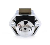 Camper Car Push Lock Diameter 20mm Cabinet Drawer Latch Button Locks 1Pcs(Chrome)