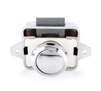 Camper Car Push Lock Diameter 26mm Cabinet Drawer Latch Button Locks 1pcs(Chrome)