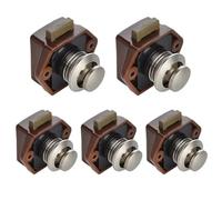 Camper Car Push Lock RV Caravan Boat Motor Home Cabinet Drawer Latch Button Locks 5Pcs (Small Pearl Nikel)