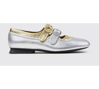 CAMPER Casi Myra Bicolor Laminated Leather Mary Jane Ballerinas with Double Strap - Size: 42 - female