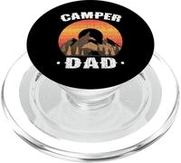 Camper Dad Retro Vintage Sunset Camping Outdoor Adventure PopSockets PopGrip for MagSafe