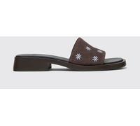 CAMPER Dana Suede Mules with Floral Embroidery - Size: 36 - female