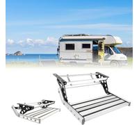 Camper Entry Steps, Telescopic Folding RV Entry Stair, Single Double Layer RV Step, 12V Lighting Voltage, LED Light, For Rv Campervan Motorhome Rv Travel Trailer Single-layermanual(withlight)
