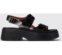 CAMPER Flat Sandal Woman color Black - Size: 38 - female