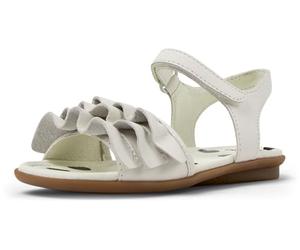 Camper Girls Right K800676 2-Strap Sandal, White Natural 001 Tws, 4 UK