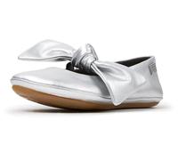 CAMPER Girl's Right Laminated Leather Ballet Flats with Knot Detail - Size: 29 - female