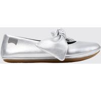 CAMPER Girl's Right Laminated Leather Ballet Flats with Knot Detail - Size: 28 - female