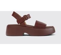 CAMPER Heeled Sandal Woman color Burgundy - Size: 35 - female