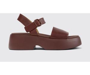 CAMPER Heeled Sandal Woman color Burgundy - Size: 35 - female