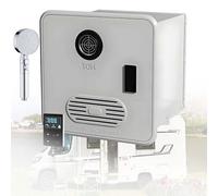 Camper Instant Water Heater, Tankless Rv Propane Water Heater 55,000 Btu, 3.9 Gpm (14.8 L/Min) Max Flow, 12v Dc with Remote Control, High Altitude Ready Up to 9,800 Ft /3,000 M(White,with Shower)